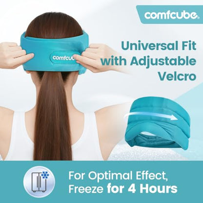 Head Ice Pack for Migraine Relief, 2 Hours Cold Therapy Eye Mask - style: Head