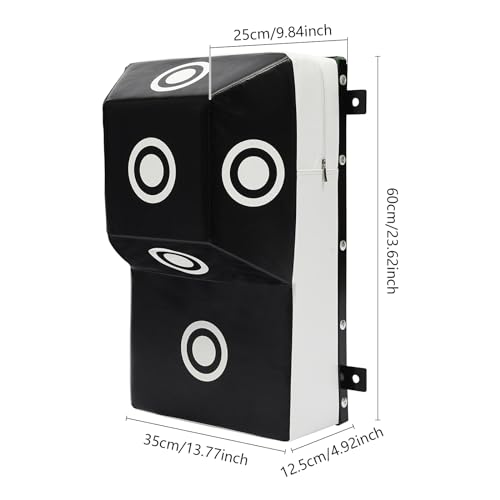 Wall Mount Uppercut Boxing, Mounted Heavy Bag, Square MMA Training Punching Target with Marking Points, Wall-Mounted Punch Pad for Home Gyms Use Training Hooks Knees Elbows