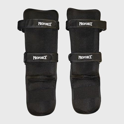 ProForce Martial Arts Combat Tactical Shin & Instep Guard - color: Black/White, size: Small