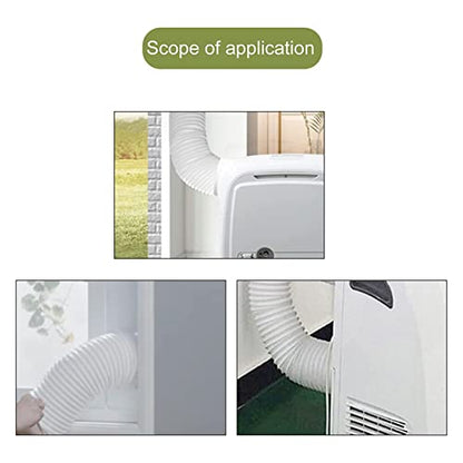 Portable Air Conditioner Exhaust Hose Connector, ABS Adjustable Hose Tube Connector Interface for 1.5P Mobile Air Conditioner KYR 35