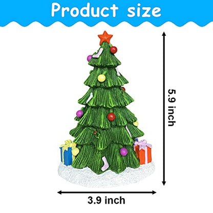 SLOCME Aquarium Christmas Tree Decorations - Fish Tank Christmas Tree Statue Holiday Decoration for Aquarium Betta Fish