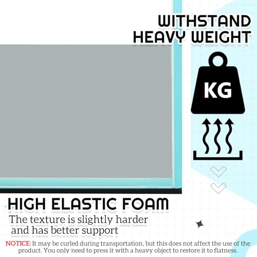2 Pack 23.6 x 15 Inch Aquarium Fish Tank Leveling Pad, 5 mm Thick Foam Fish Tank Mat Non-Slip Neoprene Foam Shockproof Easy to Cut for Water Stable Floor Protection Black