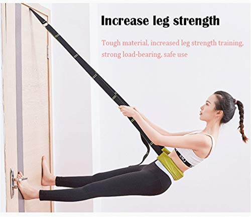 Yoga Fitness Stretching Strap, Adjustable Back Bend Stretch Band Belt, Dance Lower Waist Training Rope Flexibility Stretching Strap Tensile Trainer, for Rehab Pilates Dance Splits Girl Women - color: Purple