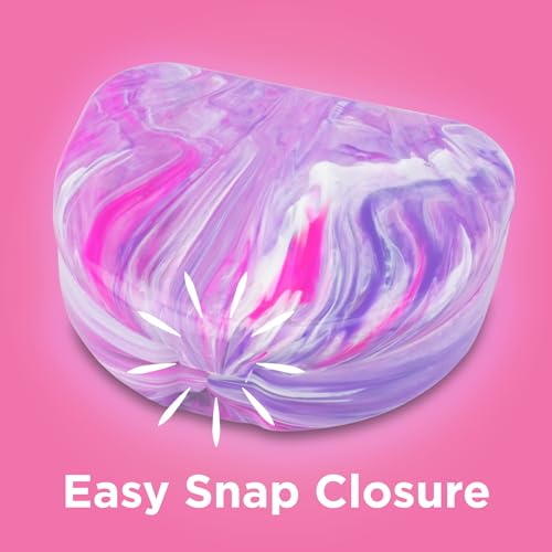 Practicon Marble Retainer Cases, Orthodontic Aligner Case, Mouth Guard Holder (3 Pack) (Pink Paradise) - color: Pink Paradise