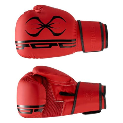 STING Armaplus Boxing Gloves - color: Red, size: 12 Oz
