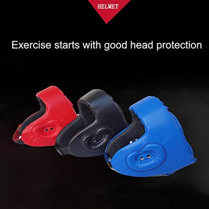 Sparring Gear Set Double Layer Thickening Sparring Gear Set,Martial Arts Protector Equipments,Sanda Kickboxing Kit 6 Pcs Set - color: Black, size: Medium