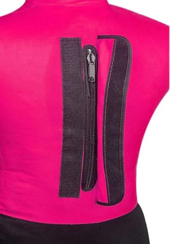 DALLX Kids Grappling Dummy for Fitness Training Practice Wrestling Judo Karate MMA Punching Dummy for Kids Jiu-Jitsu - UNFILLED - color: Pink