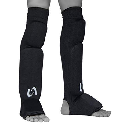 Ultimate - Cloth Shin Instep with Built-in Knee Pad - Karate MMA Boxing Muay Thai Training - size: Child