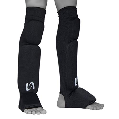 Ultimate - Cloth Shin Instep with Built-in Knee Pad - Karate MMA Boxing Muay Thai Training - size: Child