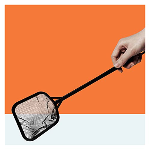 Foldable and Retractable Fishing net Portable Fish Net Long Handle Square Aquarium Fish Tank Landing Net Fishing Net Fish Floating Objects Cleaning Tool Easy to Carry and Storage - color: 41cm