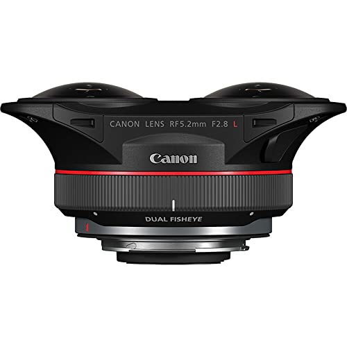 Canon RF 5.2mm f/2.8 L Dual Fisheye 3D VR Lens (5554C002) + Sling Backpack + Cleaning Kit + Lens Cap