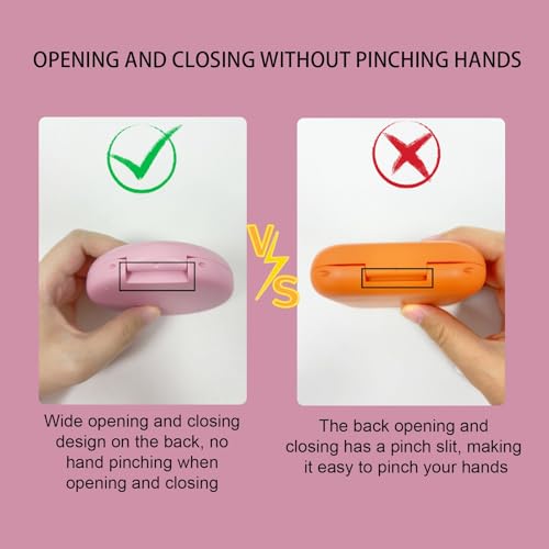 2 Pack Aligner Case with Mirror, Retainer Case for Invisalign - color: 1PC Pink Purple+1PC Purple Green