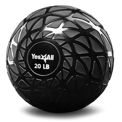 Yes4All Sand-Filled Slam Ball for Strength Training - color: Dynamic, size: 20lbs