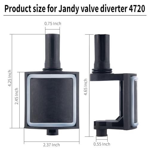 ATIE Pool Valve Diverter Kit 4720 Replacement for Jandy 2 Port or 3 Port Never Lube Pool Diverter Valve Standard Diverter 4720