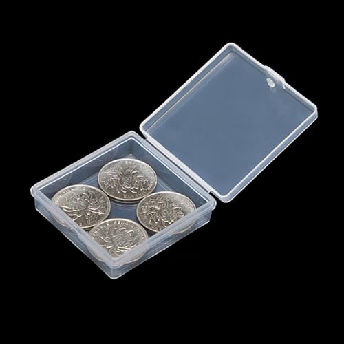 12 Pack Clear Rectangular Plastic Beads Storage Containers Box (2.13 x 2.09 x 0.67 Inch), Bead Organizers for Small items, Crafts, Beads, Coins, Jewelry and Business Cards - size: 2.13 x 2.09 x 0.67 Inch