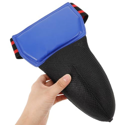 Boxing Groin Guard PU Leather Cup for Men and Kids, Blue