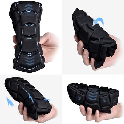 Wrestling Long Knee Pads Compression Leg Sleeves - color: Black, size: Small