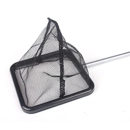 Stainless Steel Fishnet Square Extendable Fish Net High Density Fishnet Applicable to Aquarium Black 1 Pcs Attractive and Fashion