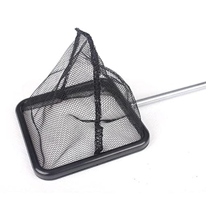 Stainless Steel Fishnet Square Extendable Fish Net High Density Fishnet Applicable to Aquarium Black 1 Pcs Attractive and Fashion