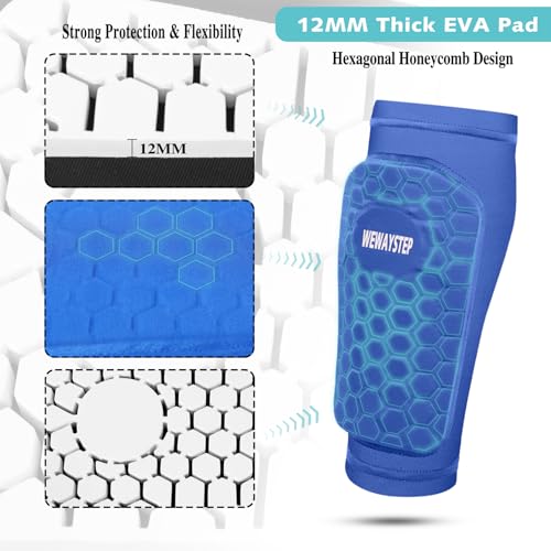 Soccer Shin Guards for Kids Adult, Calf Compression Sleeve - color: Black+White, size: Medium