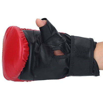 Boxing Gloves, Open Thumb, 1 Pair, PU Leather, for Kickboxing Sparring Martial Arts Muay Thai Fighting Grappling Training, Adult Punch Bag Workout Fitness Exercise