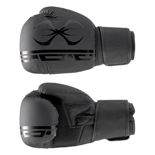 STING Armaplus Boxing Gloves - color: Black, size: 14 Oz