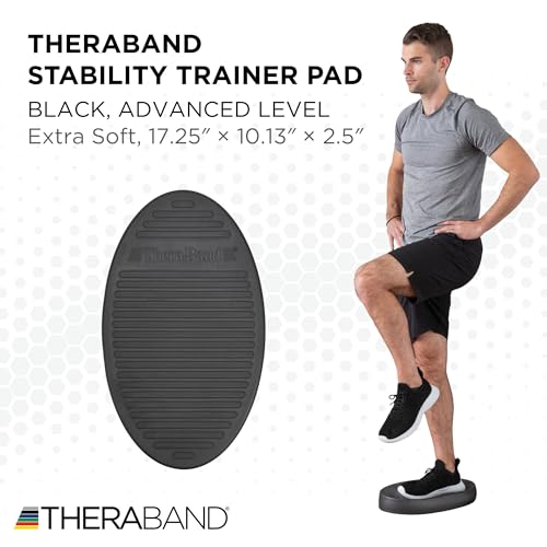 THERABAND Stability Trainer Pad - color: Black - Extra Soft - Advanced, size: Single