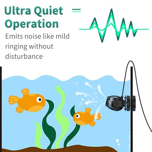 Uniclife 2100 GPH Aquarium Wave Maker for 60-120 Gallon Fish Tanks Adjustable Circulation Pump with Controller and Magnet Mount for Marine Freshwater Aquarium Circulation Pond - size: 60-120 Gallon