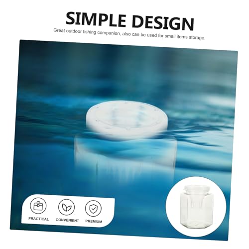 Yardwe Glass Fish Container for Boys and Girls Portable Fishing -Resistant Glass Lid for Catching Shrimp and Crabs Outdoor Fishing Accessory Sturdy Fish Catcher