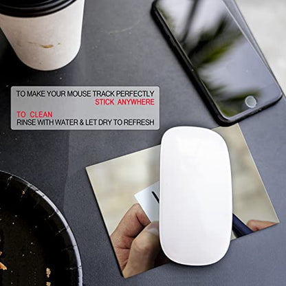Mouse Pad Adhesive Bottom - Sticks to Any Surface - Portable - Webcam Covers and Screen Cleaner Included (CAN DO IT) - color: CAN DO IT
