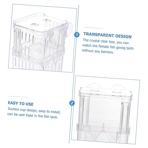 Toddmomy 3pcs Fish Acclimation Box Isolation Boxes for Aquariums Juvenile Fish Separation