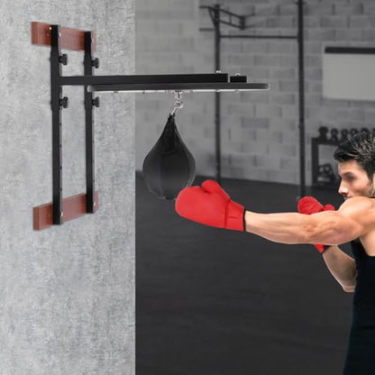 Speed Bag Platform Kit, Speed Bag Platform Set 220 lbs Load Capacity, Heavy Duty Boxing Training Equipment 360° Swivel, Wall Mount Punching Bag Boxing Training Full Kit
