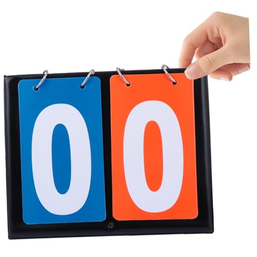 PRETYZOOM Double-Sided Flip Score Counter 2-Digit Manual Score Flipper for Sports Game Night and Training