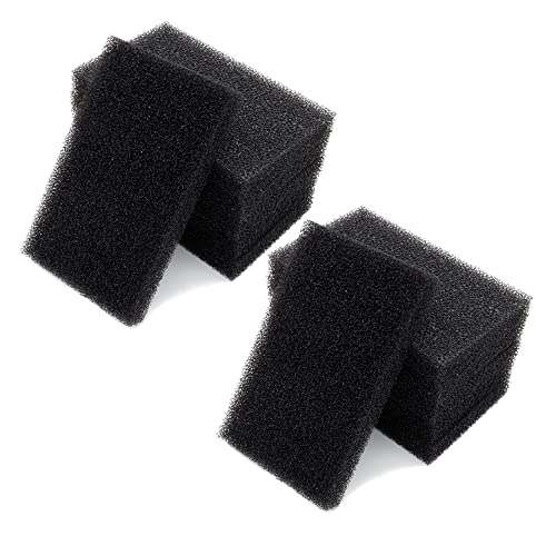 Aquarium Bio Filter Media Sponge, 6.28 x 4 x 0.78 inch 12 Pack Cut-to-Size Foam for Aquarium Fish Tank