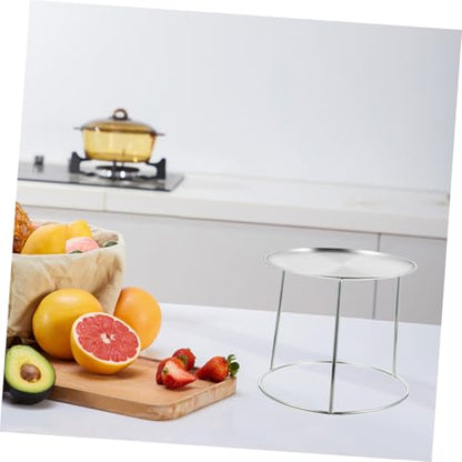 VALICLUD 2pcs Stainless Steel Seafood Display Rack Double Layer Grill Pan Stand for Restaurant Buffet Food Dish Holder for Sushi Oysters Shrimp Crab Presentation