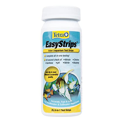 Tetra EasyStrips 6-in-1 Aquarium Test Strips, 400 Pack - size: 25 Count (Pack of 16)