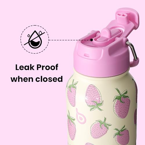 BOTTLE BOTTLE 32oz Insulated Water Bottle with Pill Box - color: Sweet Berry