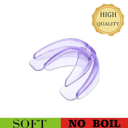 Youth Mouth Guard Football Sport Mouthguard, Premium Quality No Boiling Required，Suitable for Basketball, Wrestling, Taekwondo, Jujitsu and Karate - color: Purple