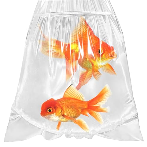 Live Fish Bags, 10x20” Round Bottom Double Seal Clear Fishery Bags, Leak-Proof Fish Transport Shipping Bag, HDPE Bag for Freshwater & Saltwater (Ultimate 3 mil, 50 Pack) - color: 10x20”, 50 Pcs