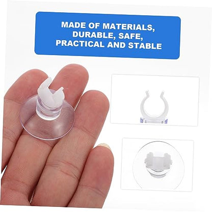 Happyyami 20pcs Aquarium Fish Tank Hose Oxygen Pump Pipe Brace Oxygen Supply Easy Installation Water Clip for Fish Tank Accessories