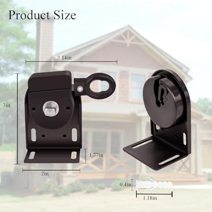 Coolaroo Replacement Part Mounting Brackets for Coolaroo Ourdoor Roller Shade Universal Replacement Parts for Indoor/Outdoor Roller Shades Roller Blinds