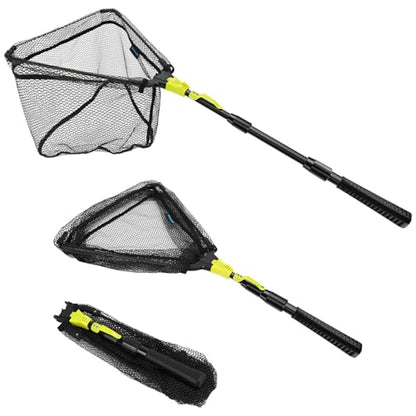 Fishing Net, SANLIKE Fishing Gear and Equipment, Fishing Net with Handle, Fly Fishing Net, Fly Fishing Accessories - size: 43 inch
