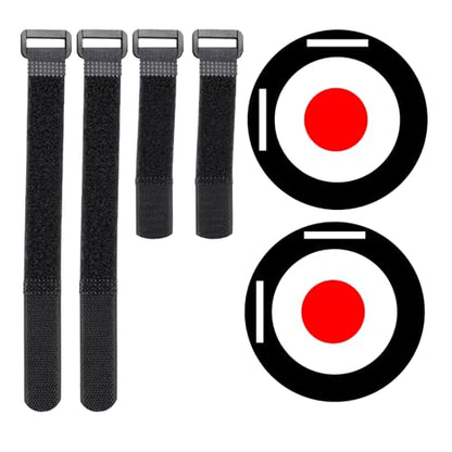 Soccer Targets for Goal, Training Equipment for Football Hockey Lacrosse - Goal Target Discs & Adjustable Straps, Football Shooting Aiming Agility Practice Game - size: #2 (2 pack x 9.8")