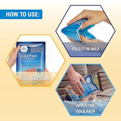 MED PRIDE Disposable Instant Cold Packs, First Aid Relief, 5x6 in, 6-Pack - size: 5 X 6 Inch (Pack of 6)