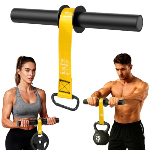 FitBeast Wrist Roller Forearm Exerciser and Forearm Strengthener - color: Yellow