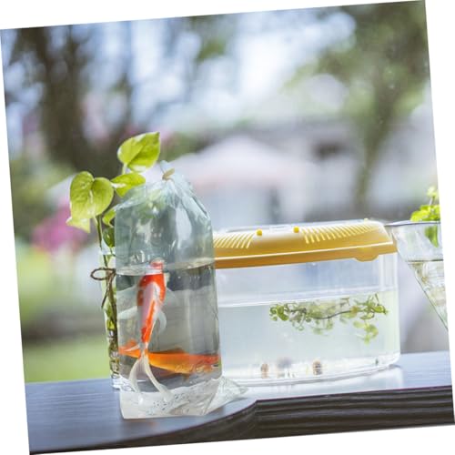 20pcs Leak Clear Plastic Fish Transport Bags Transparent Aquarium Storage for Live Fish Shrimp and Aquatic Pets Easy Observation and Safe Transport