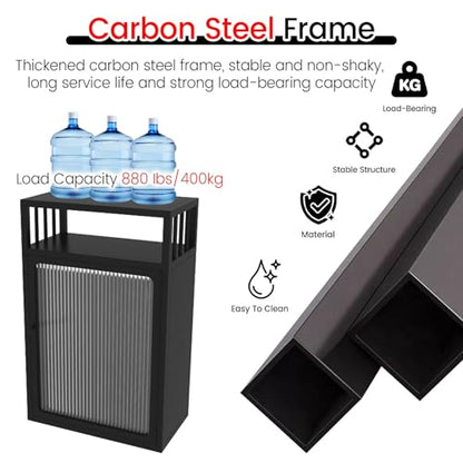 Heavy Duty Steel Fish Tank Stand, 880 lbs Capacity, Adjustable Feet, 27.2" Tall, No Shake, 3-Level Storage Rack, Black Metal Holder for Aquariums (40x30cm) - size: 40x30cm