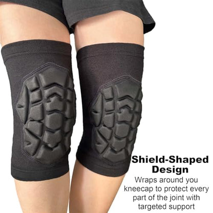 Knee Pads for Wrestling Men Women - Lightweight & Elastic Sleeves, Black L - size: Large