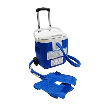 Polar Active Ice 3.0 Cold Therapy Ice Machine System with Programmable Timer, Knee and Joint Compression Pad, Lightweight 16 Quart Cooler, Quiet Pump, Strong Cryotherapy Pain Relief Treatment - style: Knee/Joint Pad