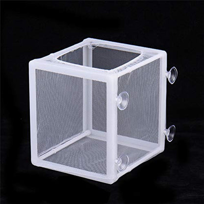 POPETPOP Fish Incubator Mesh Fish Ghost Shrimp Breeding Net Aquarium Drip Acclimation Kit Hatchamals Incubators Hatchinals Acclimation Net Brine Shrimp White Dripping